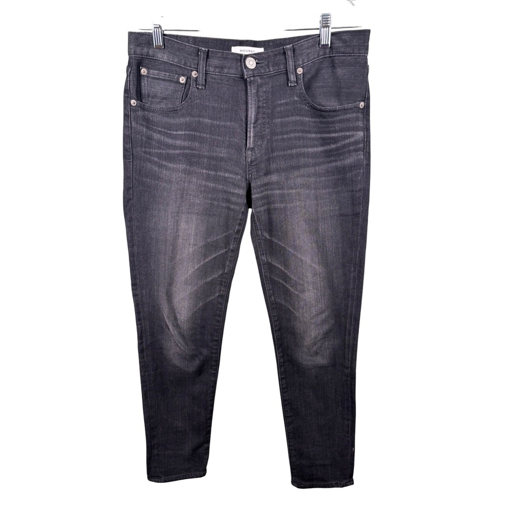 MOUSSY Vintage Wash Dark Wash Denim Jeans Men's Size 28 Slim‎ Fit Tapered Casual